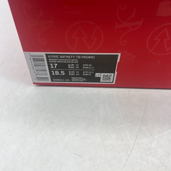 Nike Kyrie Infinity TB Promo Size 17 Navy White DX6653-401 Men Shoes Sneakers - Picture 6 of 6